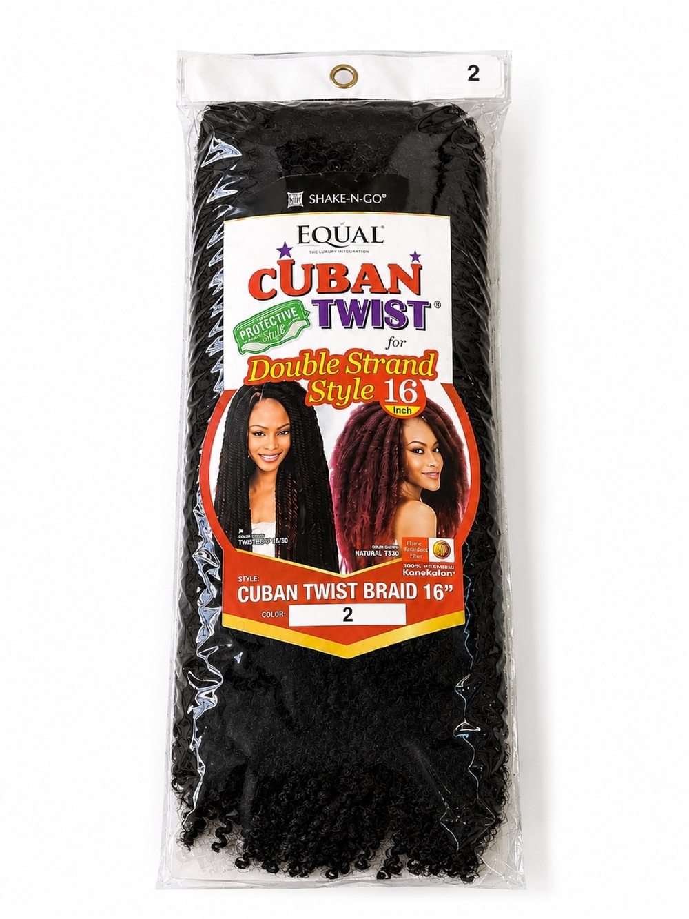 Shake-N-Go EQUAL Cuban Twist Double Strand 16” – Color 2 | New/Sealed